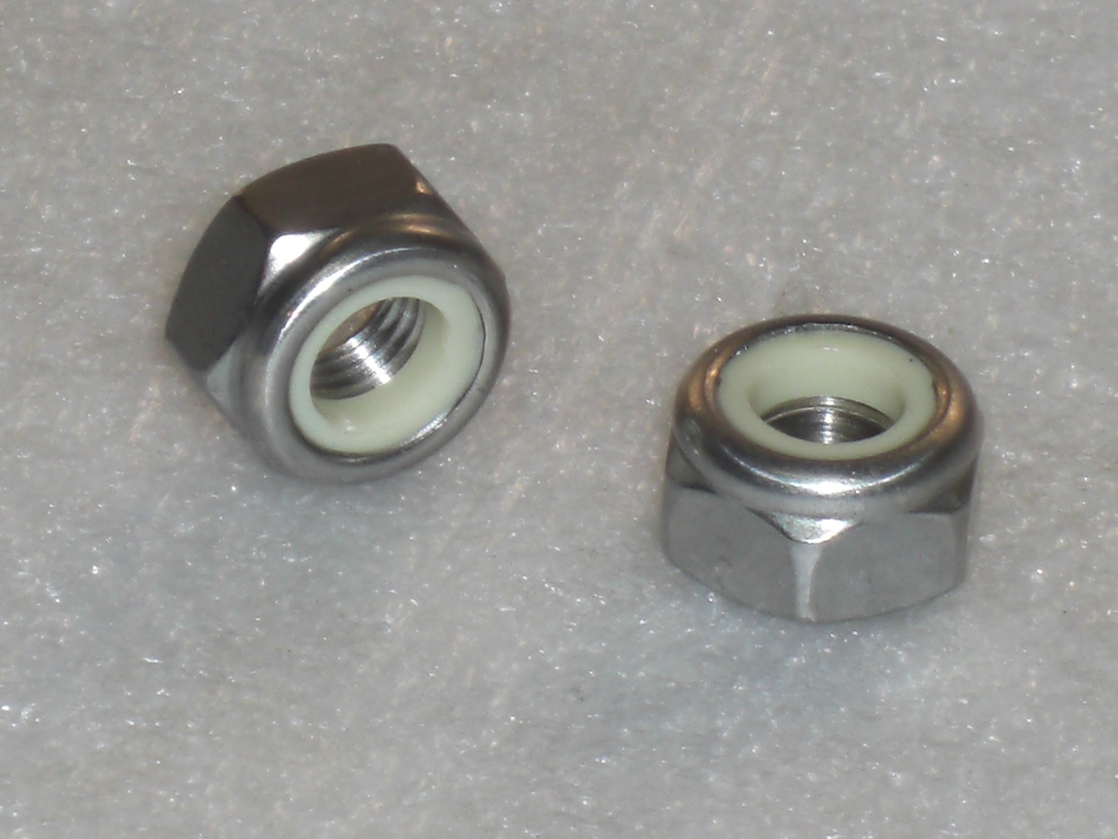 M10 (⌀10mm) NYLON NYLOC EINSATZ SICHERUNGSMUTTERN A2 EDELSTAHL DIN 985
