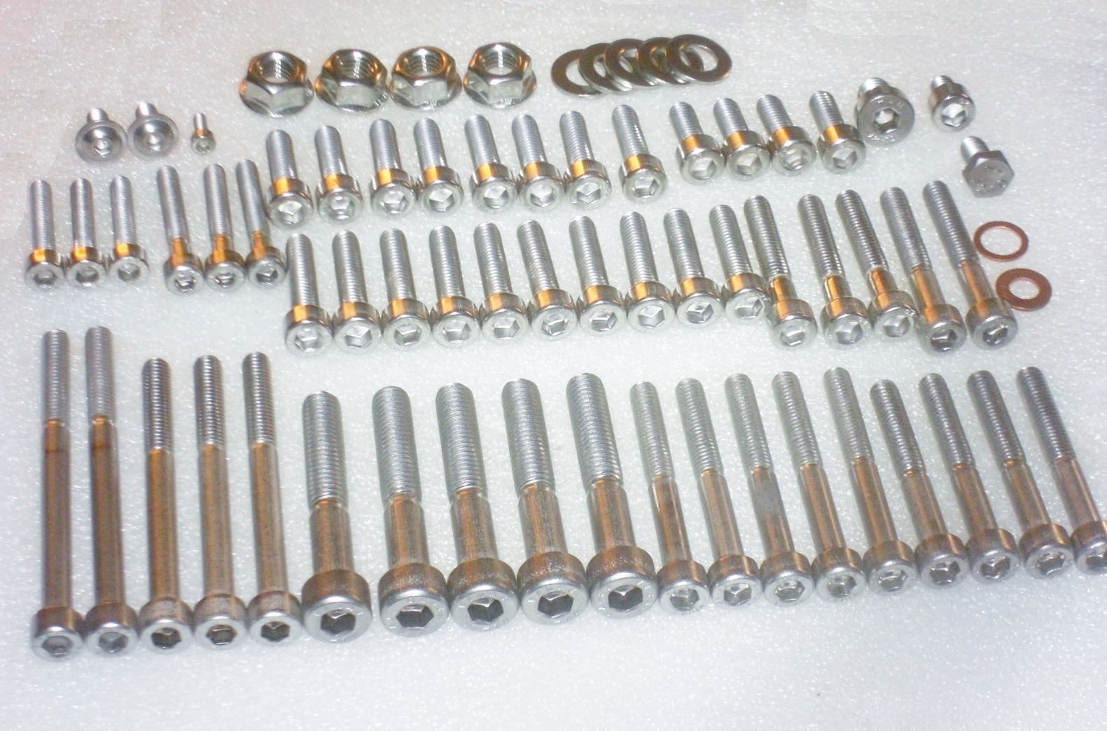 STIG 35pc Stainless Steel Allen Bolt Kit For Kawasaki KX60 Engine Covers (1986-2003)
